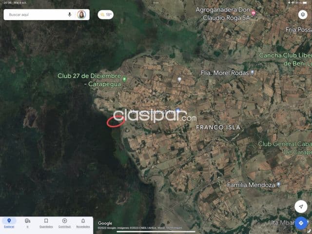 Terreno de 13,74 has en Franco Isla, Carapegua, Paraguari