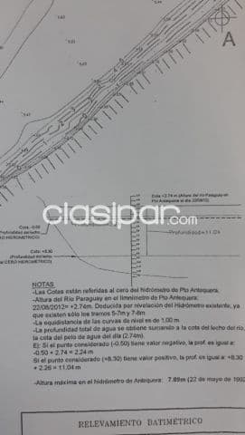 Pto. Antequera – san pedro s/ rio py: Oportunidad! 20 + 20 has, anexables, p/ silos y puer