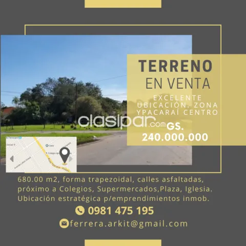 inmueble de 680.00 m2 zona centro de Ypacarai — foto 2