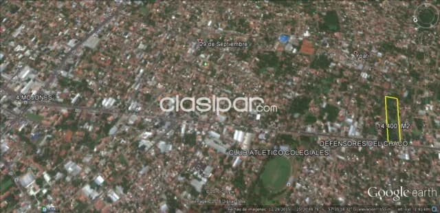 Villa Elisa ypatí s/ asfalto: 14.400 m2 ideal p/ futuros shopping, centro comerciales, etc — foto 2