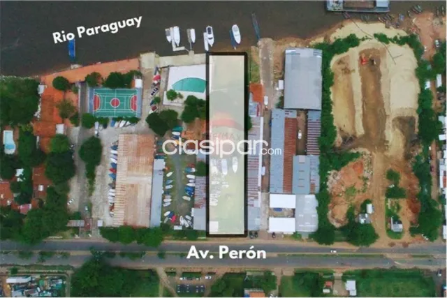 Terreno de 2.500 m2 sobre el río paraguay, avenida perón — foto 2