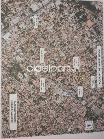 Terreno de 461m² con casa zona Barrio Hipodromo Asuncion!!