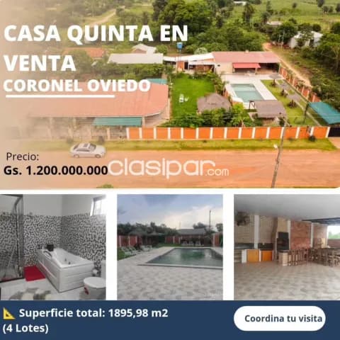 Coronel oviedo - vendo casa quinta (nueva) 📍zona guelita - a 550mt de la ruta, foto 3
