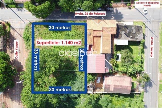 Terreno - Venta - Paraguay Central San Lorenzo VENDO AMPLIO TERRENO EN ESQUINA ZONA Pinedo