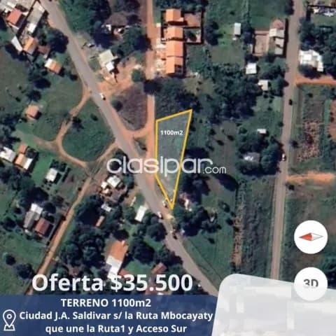 J agusto saldivar: S/ ruta mbocayaty ruta 1 y acceso sur, p/ loteamientos, servicentros, foto 2