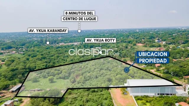 En venta terreno de 25.258 m2. (2,5 has). Ubicado detras de rakiura, Luque!!!, foto 3