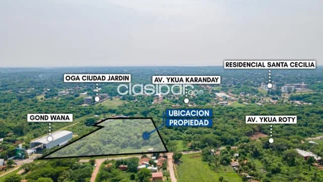 En venta terreno de 25.258 m2. (2,5 has). Ubicado detras de rakiura, Luque!!!, foto 4
