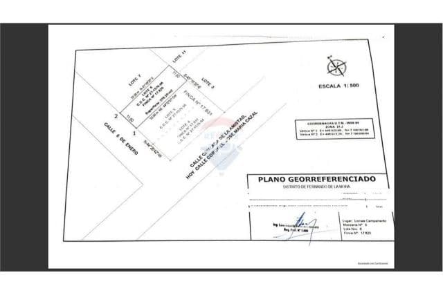 Terreno de mas de 1000 m2fdo.norte a 400 mtrs de mcal.lopez y al costado de clinicas