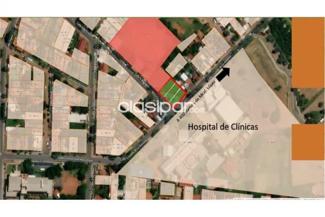 Terreno de mas de 1000 m2fdo.norte a 400 mtrs de mcal.lopez y al costado de clinicas, foto 5
