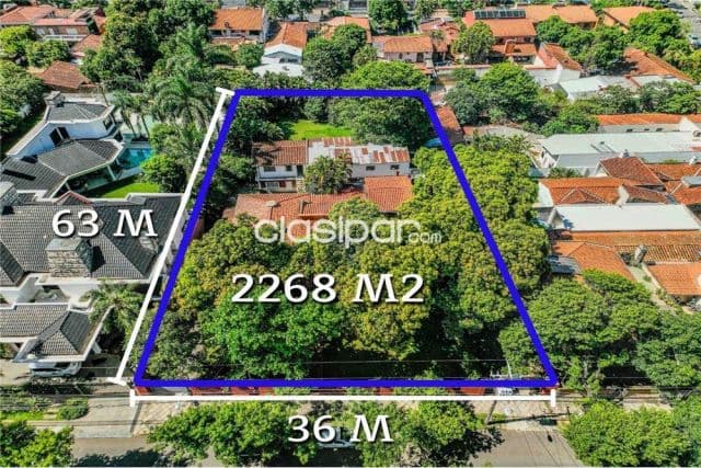 Terreno - Venta - Paraguay Asunción Ycuá Satí Amplio terreno de 2.268 m2 en Ykua Sati 1,6