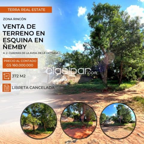 de Terreno en Esquina en Ñemby