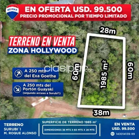 ATENCIÓN!!! SÚPER OFERTA!!! Terreno de 1.985m2 en Surubi’i a tan solo 50usd. El m2..!!, foto 5