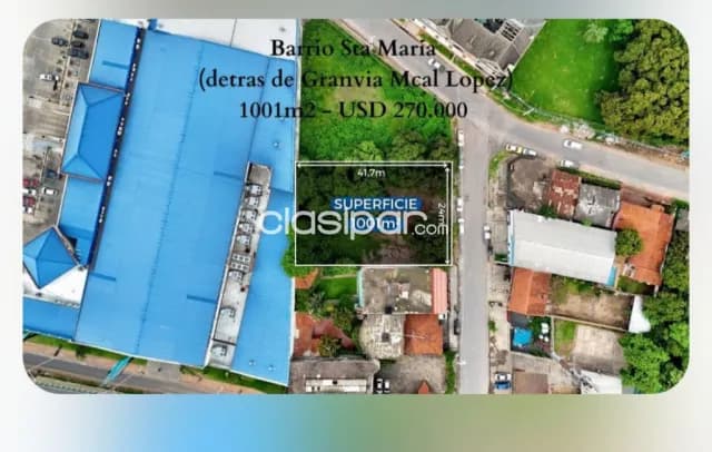 Terreno en asuncion barrio santa maria cod 2828 — foto 2