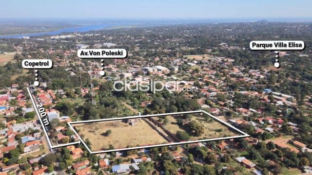 En venta importante terreno de 16.482 m2., ubicado en pleno centro de Villa Elisa !!! — foto 1