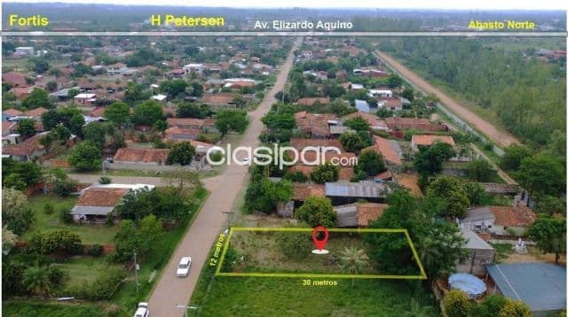 Terreno en limpio zona abasto norte cod 2909