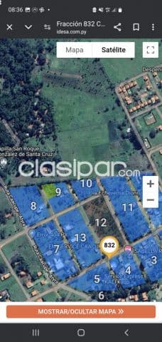 terreno en caacupe a 300 metros de la nueva ruta. Zona en crecimiento