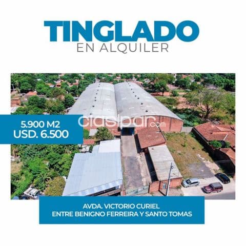 San Lorenzo: Importante deposito industrial, 5900 m2 + oficinas + estacionamientos