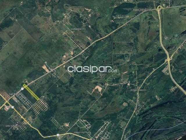 Falcon – chacoí: Vendo inigualables 9 has, p/ múltiples usos constructivos, inmobiliarios, foto 1