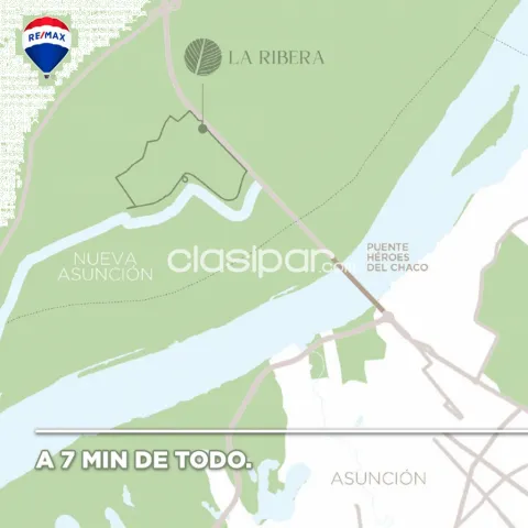 Terreno en la ribera a metros del nuevo puente de chaco i, foto 3