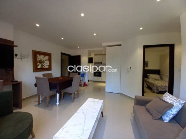 departamento amoblado en el ed. Vista Lago: 2 habitaciones y 1 baño