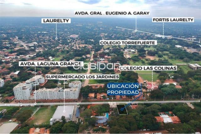 En venta terreno de 439m2 sobre laguna grande Precio Fijado 530,000,000 ₲ Paraguay Ce — foto 1