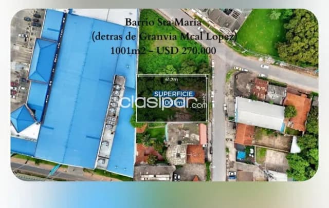 Terreno de 1.001 m2 en Santa María, Zona Villa Aurelia - CLLA6072213 — foto 3