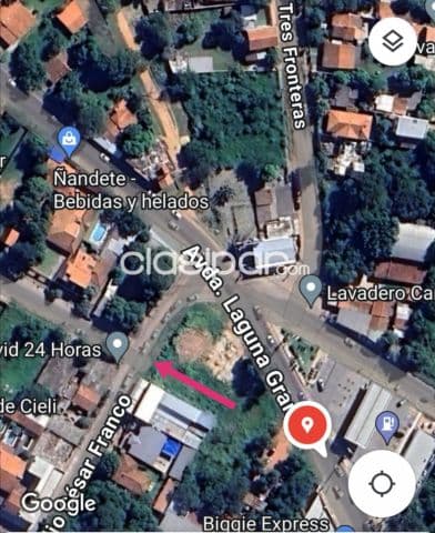 terreno sobre Julio Cesar Franco y Avenida Laguna Grande - Fdo Zona Norte