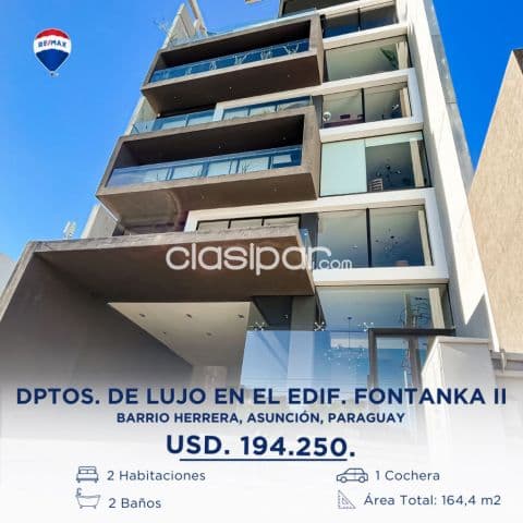 Amplios dptos de lujo en venta edif fontanka