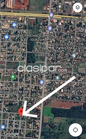 Terreno Km 14 Monday Minga Guazu Por: 120 Millones Esta a 2000 metros de la Ruta N*2 — foto 3