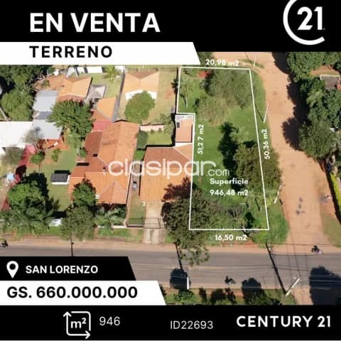 En venta 2 terrenos amplios en esquina en la ciudad de San Lorenzo — foto 3