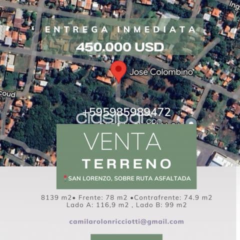 terreno en San Lorenzo