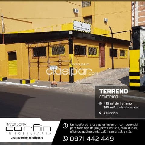 Espectacular, único y en oferta terreno centrico de 419 m2 con edificación de 199 m2
