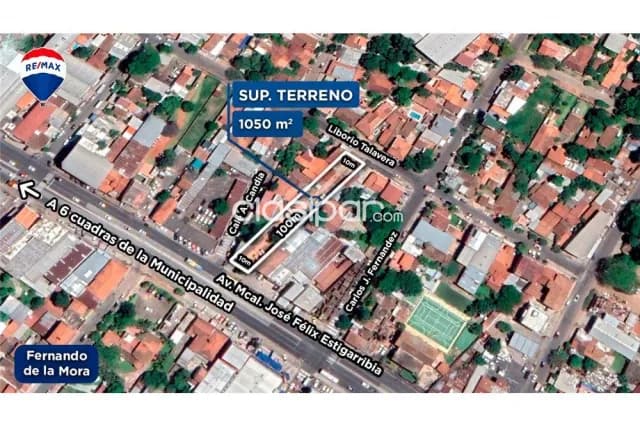 Terreno 1.050 m2 s/ruta mcal. Estigarribia fdo.norte c/salida de calle a calle z.co, foto 4