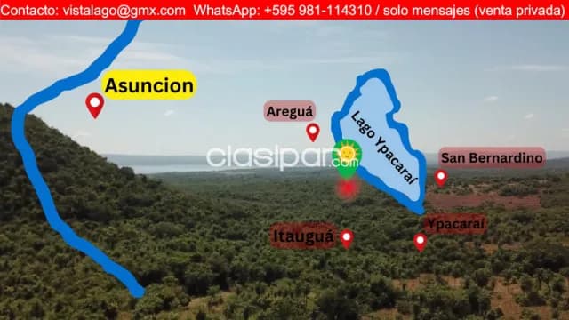 3 Terrenos con Vista al Lago Itauguá, (360m²,1.440 m² y 2.260 m²) — foto 4