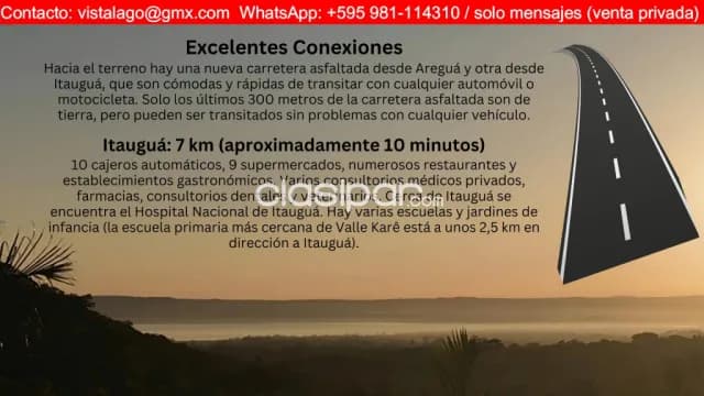 3 Terrenos con Vista al Lago Itauguá, (360m²,1.440 m² y 2.260 m²) — foto 5