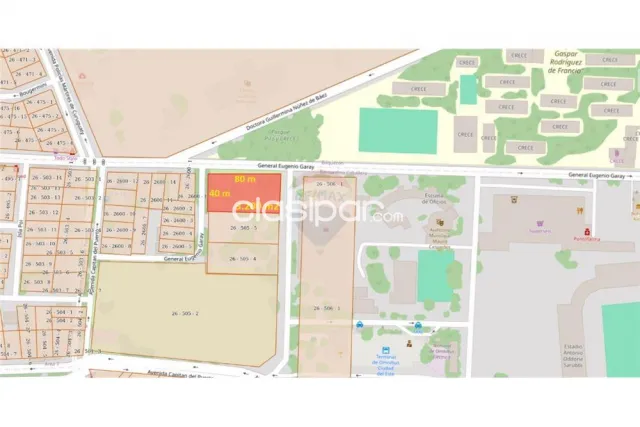 Terreno comercial 3.200 m2 doble esquina c/80 mtrs frente s/avda.eugenio a garay-cde, foto 2
