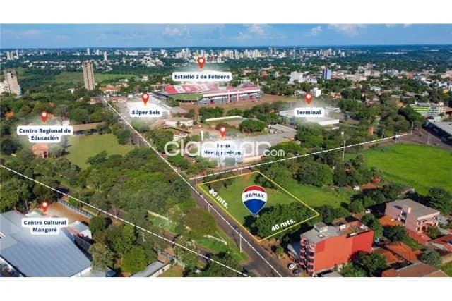 Terreno comercial 3.200 m2 doble esquina c/80 mtrs frente s/avda.eugenio a garay-cde, foto 4