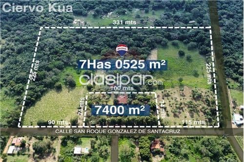 En venta terreno de 7 Has en la ciudad de San Bernardino