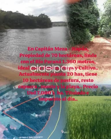 "Una Belleza" 70 hectáreas sobre el Río Paraná, foto 2