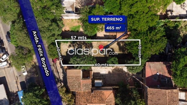 📣terreno de 465 m2 sobre la av. Félix bogado en barrio san vicente‼, foto 1