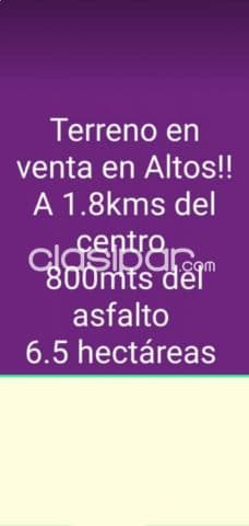 6,5 ha. De campo en altos-zona paso itape, foto 1