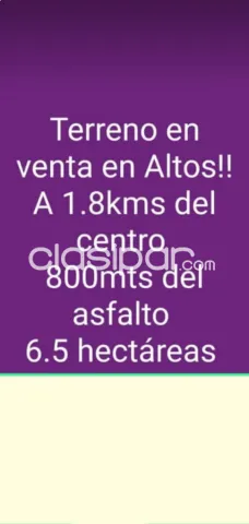6,5 ha. De campo en altos-zona paso itape, foto 2