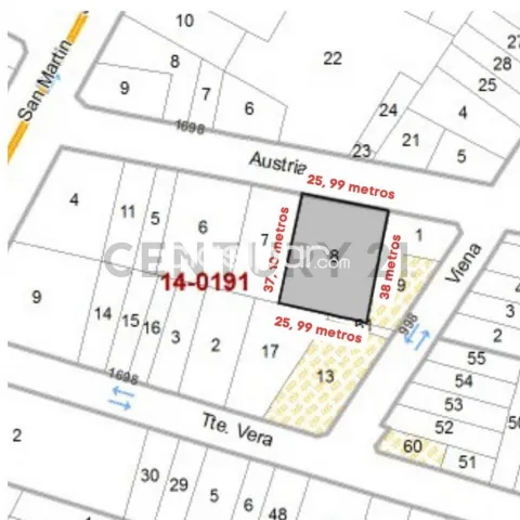 En venta terreno de 966 m2 en ykua sati - sobre austria casi san martin — foto 4