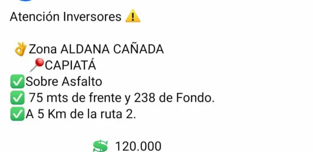 Terreno en Capiatá Aldana Cañada ele — foto 3