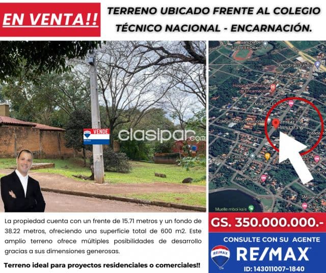 Terreno ubicado frente al Colegio Técnico Nacional, foto 1