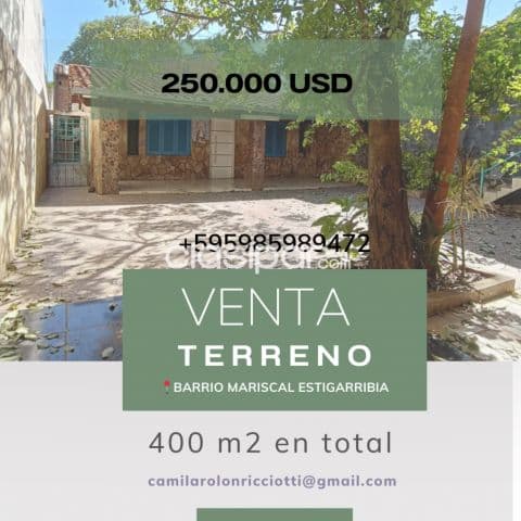 propiedad en el barrio Mariscal estigarribia de 400 m2