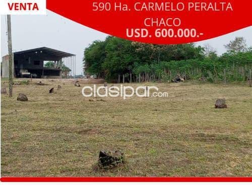 Carmelo Peralta Chaco A Precio Super Oferta 590 Has Sobre Rio Inversion Asergurada