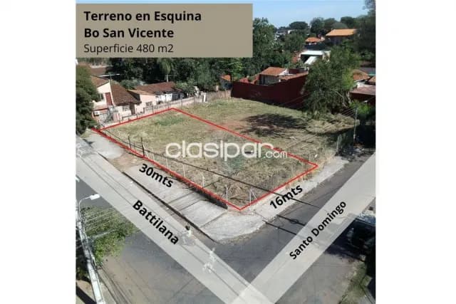 Terreno en esquina bo san vicente asuncion — foto 2