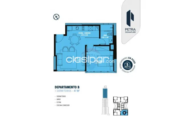 Departamento en venta, petra, foto 3