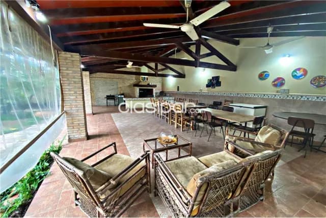 Amplia y rústica quinta de 2352 m2 c/piscina, quincho, canchas en ruta sanber/altos, foto 4